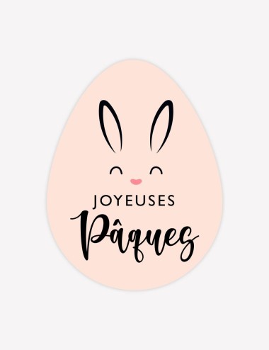 Oeuf Joyeuses Pâques -...