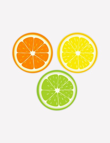 Rondelles citrons orange -...